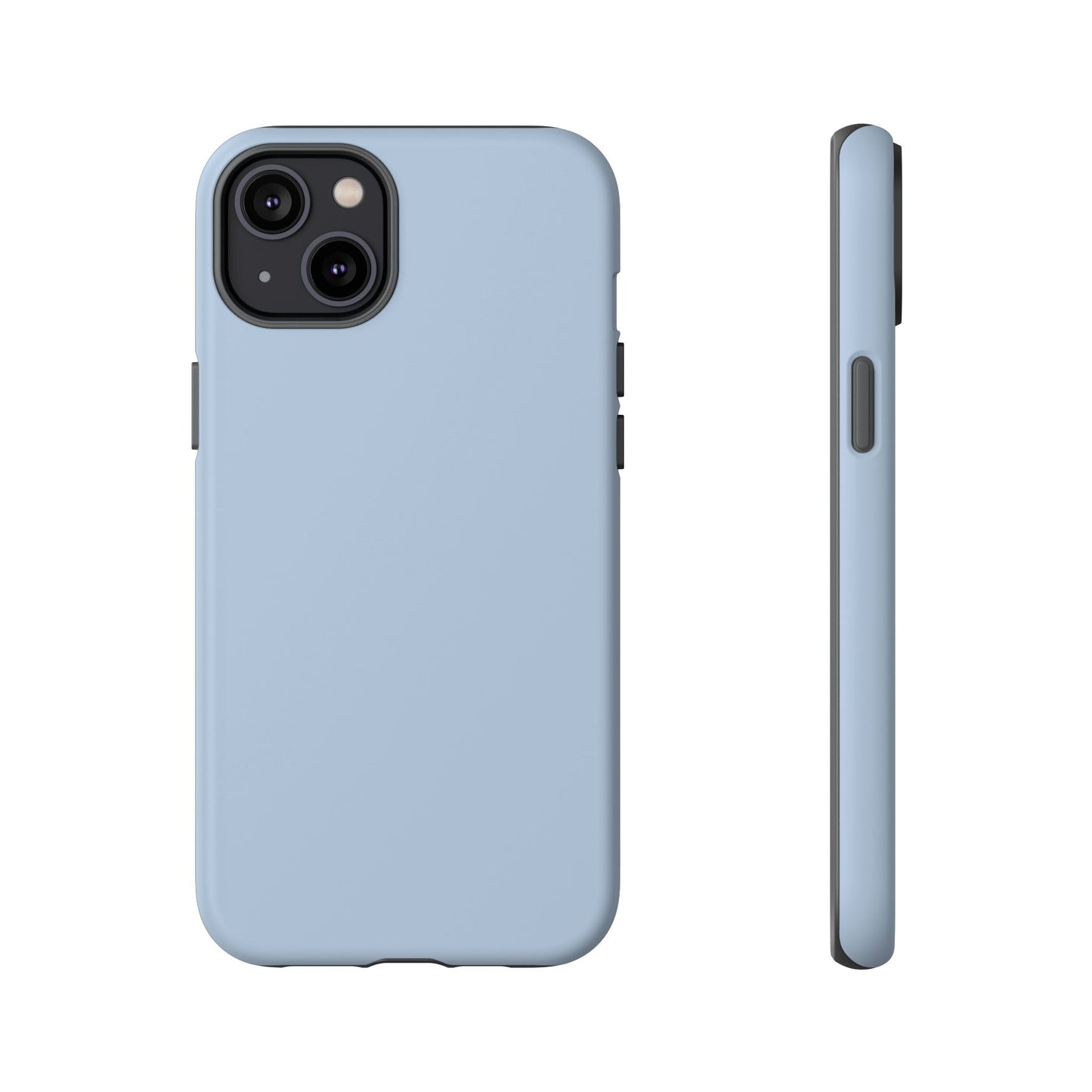 Cloud Blue Minimalist Heritage Check iPhone Case | Luxury Protective Phone Cover