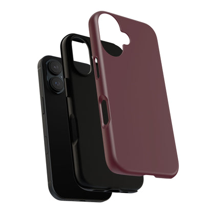 Oxblood Deep Heritage Check iPhone Case | Luxury Protective Phone Cover