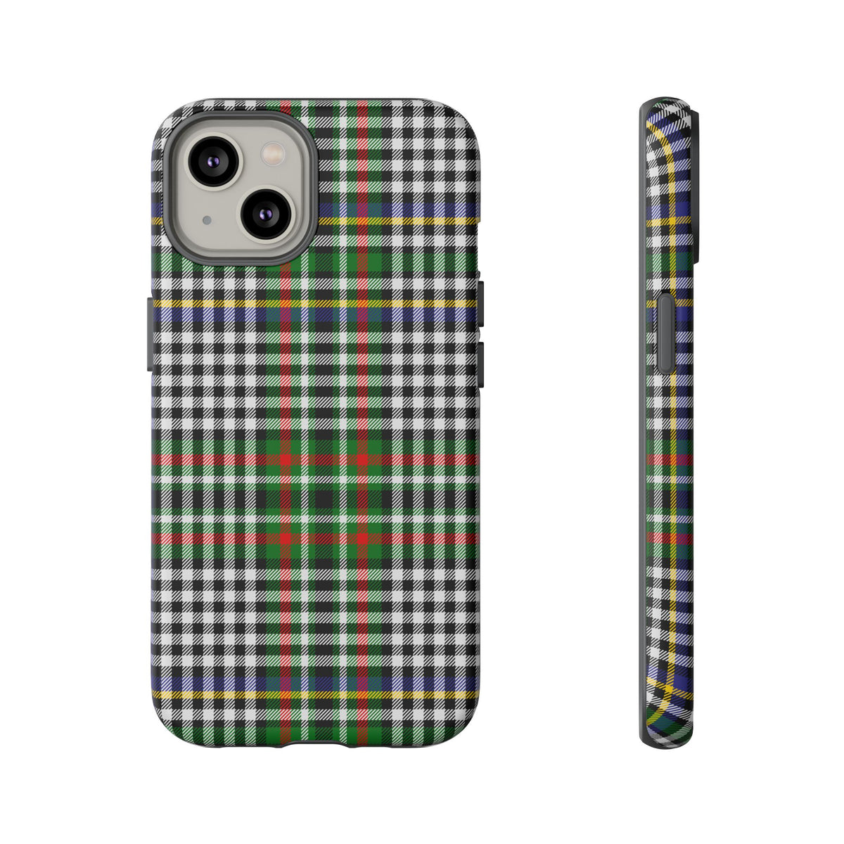 Abbotsford Check Estate Tartan iPhone Case | Dual-Layer Matt Protective Cover