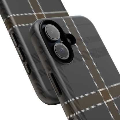 Bute Heather Weathered Tartan iPhone Case | Luxury Protective Phone Cover
