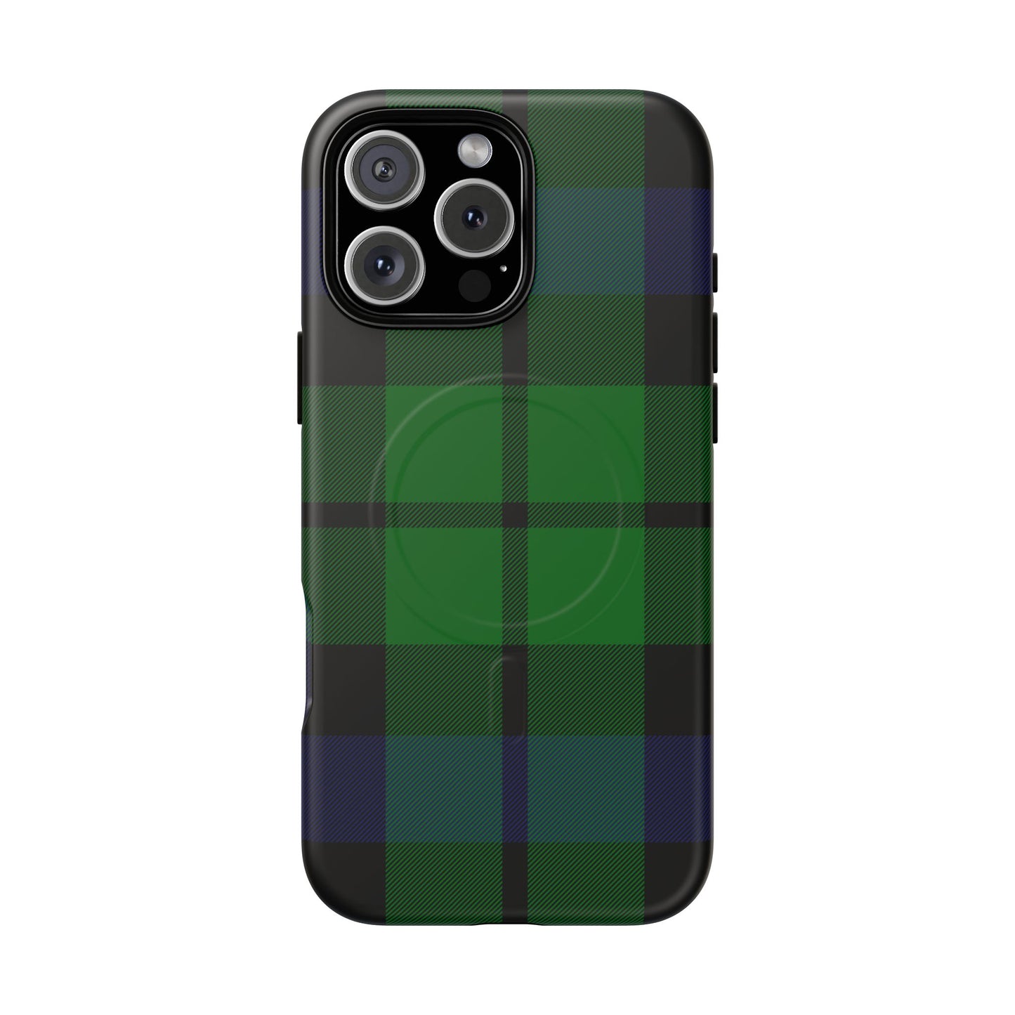 Black Watch Traditional Tartan MagSafe® iPhone Case | Luxury Magnetic Phone Cover