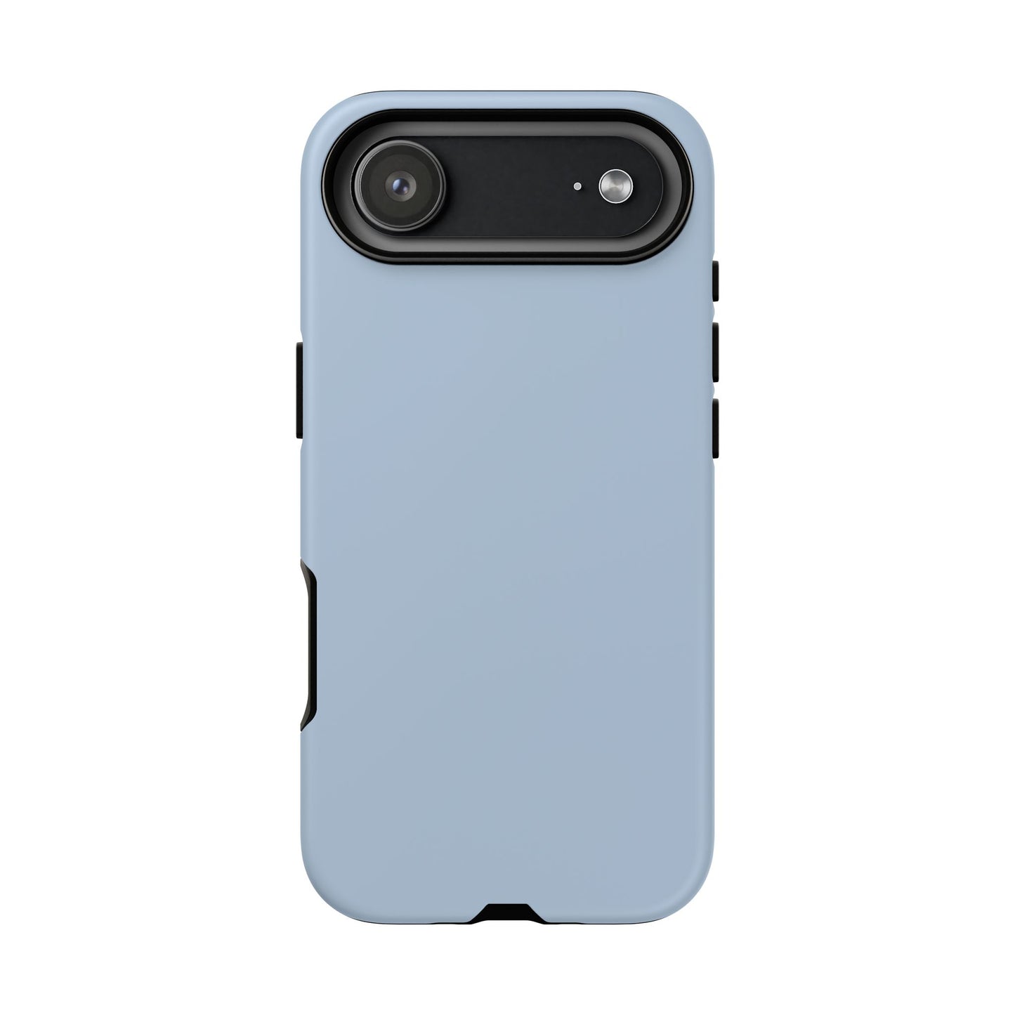 Cloud Blue Minimalist Heritage Check iPhone Case | Luxury Protective Phone Cover
