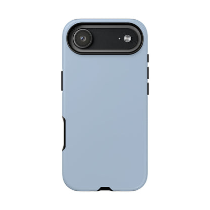 Cloud Blue Minimalist Heritage Check iPhone Case | Luxury Protective Phone Cover