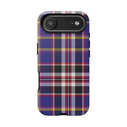 Queen Mary RMS Maritime Tartan iPhone Case | Dual-Layer Matt Protective Cover
