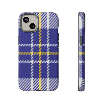 MacPherson Dress Blue Tartan iPhone Case | Luxury Protective Phone Cover