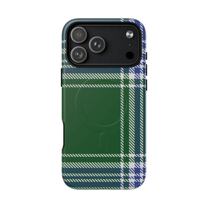 MacDonald Lord of the Isles Minimalist Heritage Check MagSafe® iPhone Case | Luxury Magnetic Phone Cover