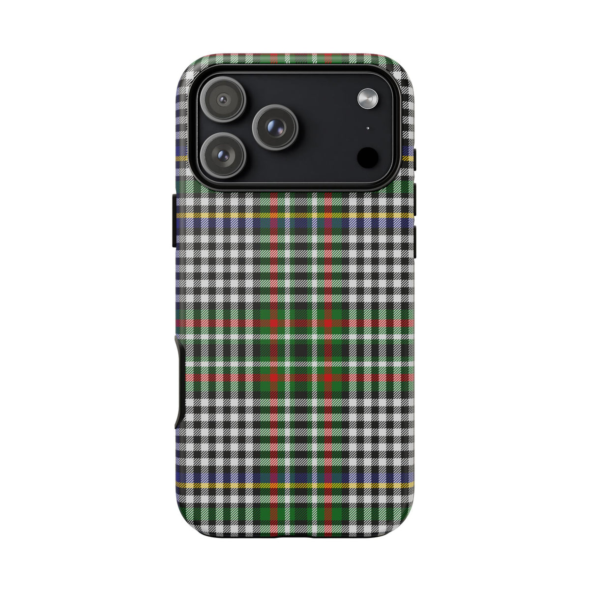 Abbotsford Check Estate Tartan iPhone Case | Dual-Layer Matt Protective Cover