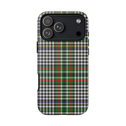 Abbotsford Check Estate Tartan iPhone Case | Dual-Layer Matt Protective Cover