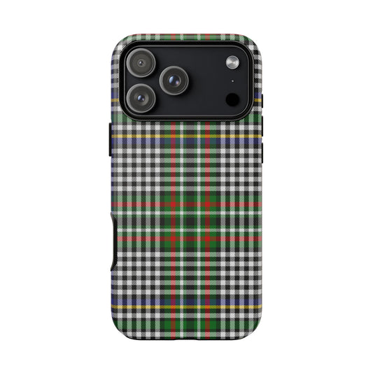 Abbotsford Check Estate Tartan iPhone Case | Dual-Layer Matt Protective Cover