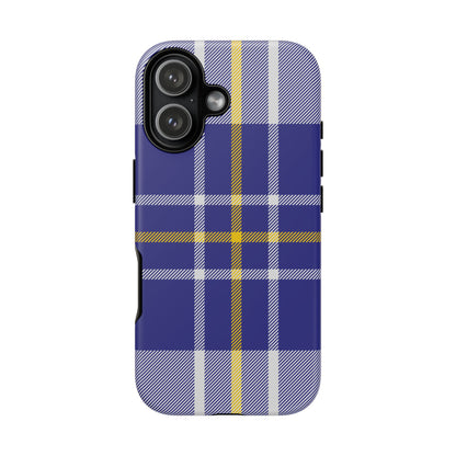 MacPherson Dress Blue Tartan iPhone Case | Luxury Protective Phone Cover