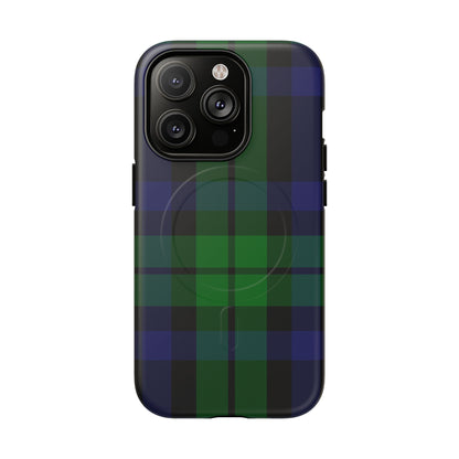 Black Watch Traditional Tartan MagSafe® iPhone Case | Dual-Layer Magnetic Protective Cover