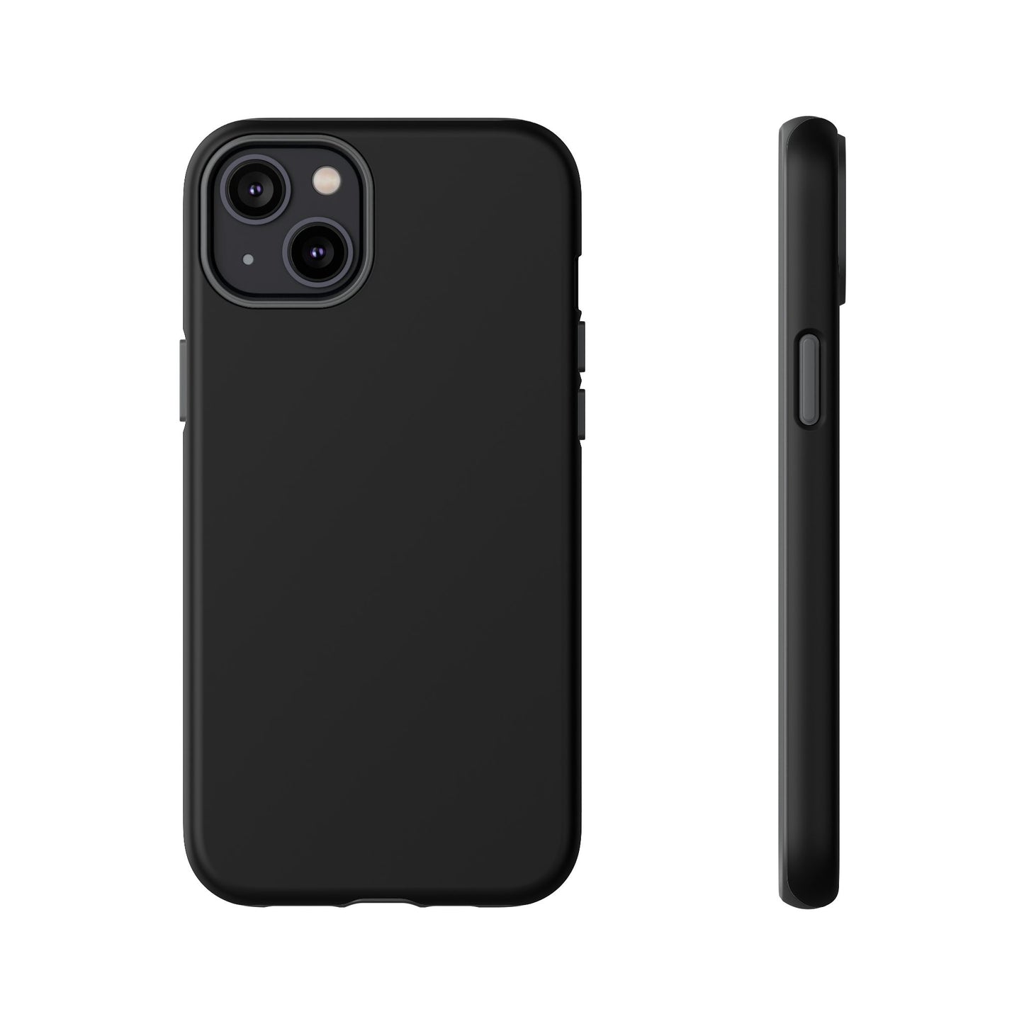 Black Stealth Minimalist Heritage Check iPhone Case | Luxury Protective Phone Cover