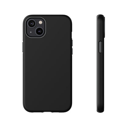 Black Stealth Minimalist Heritage Check iPhone Case | Luxury Protective Phone Cover