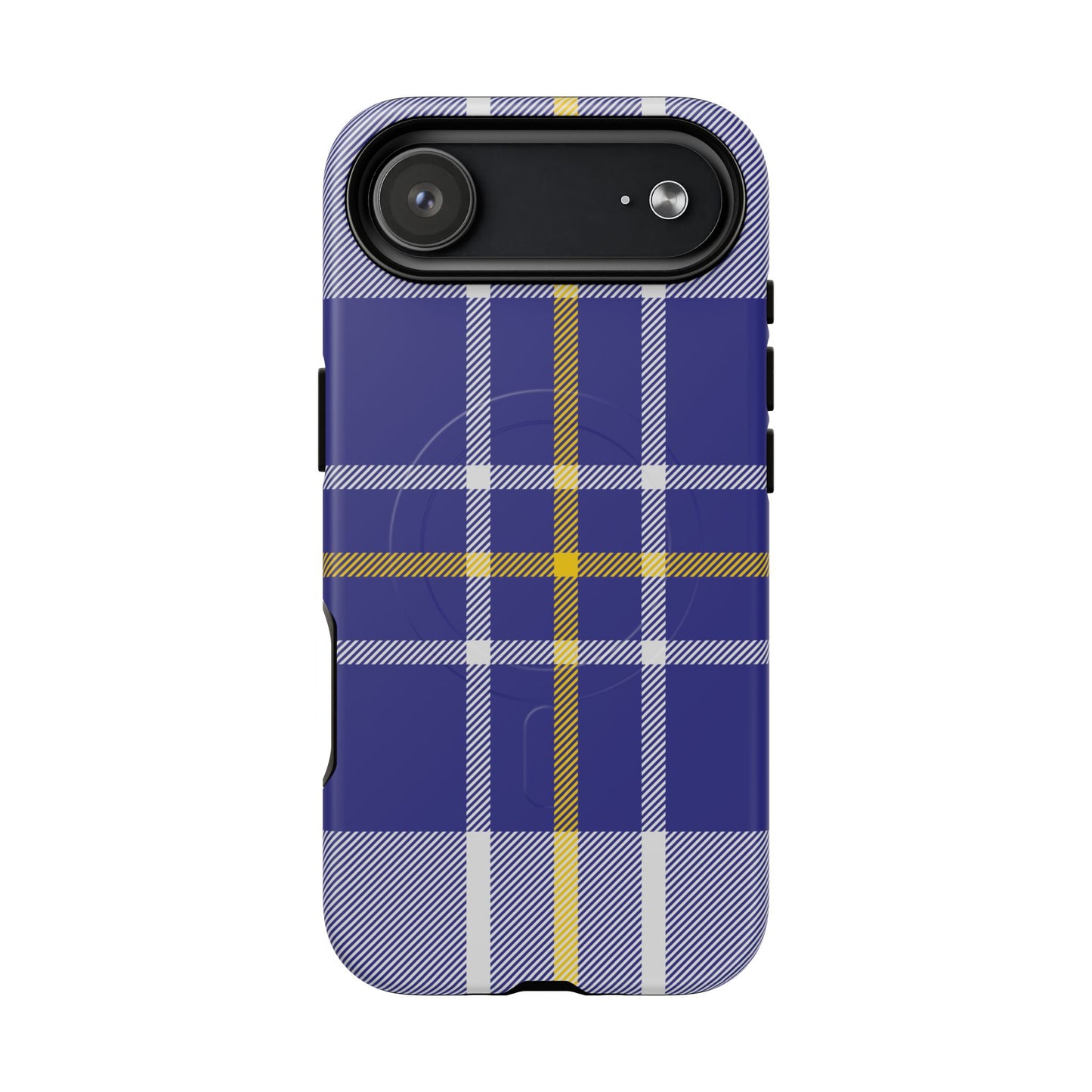 MacPherson Dress Blue Tartan MagSafe® iPhone Case | Luxury Magnetic Phone Cover