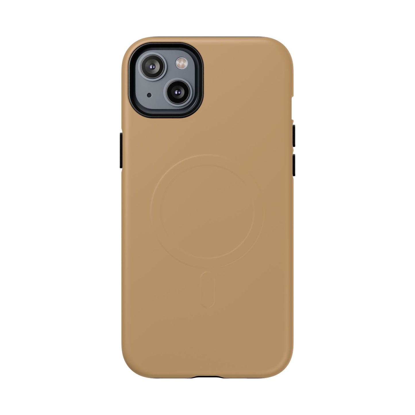Camel Minimalist Heritage Check MagSafe® iPhone Case | Luxury Magnetic Phone Cover