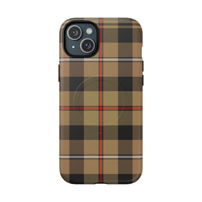MacKenzie Hunting (Brown) Traditional Tartan MagSafe® iPhone Case | Dual-Layer Magnetic Protective Cover