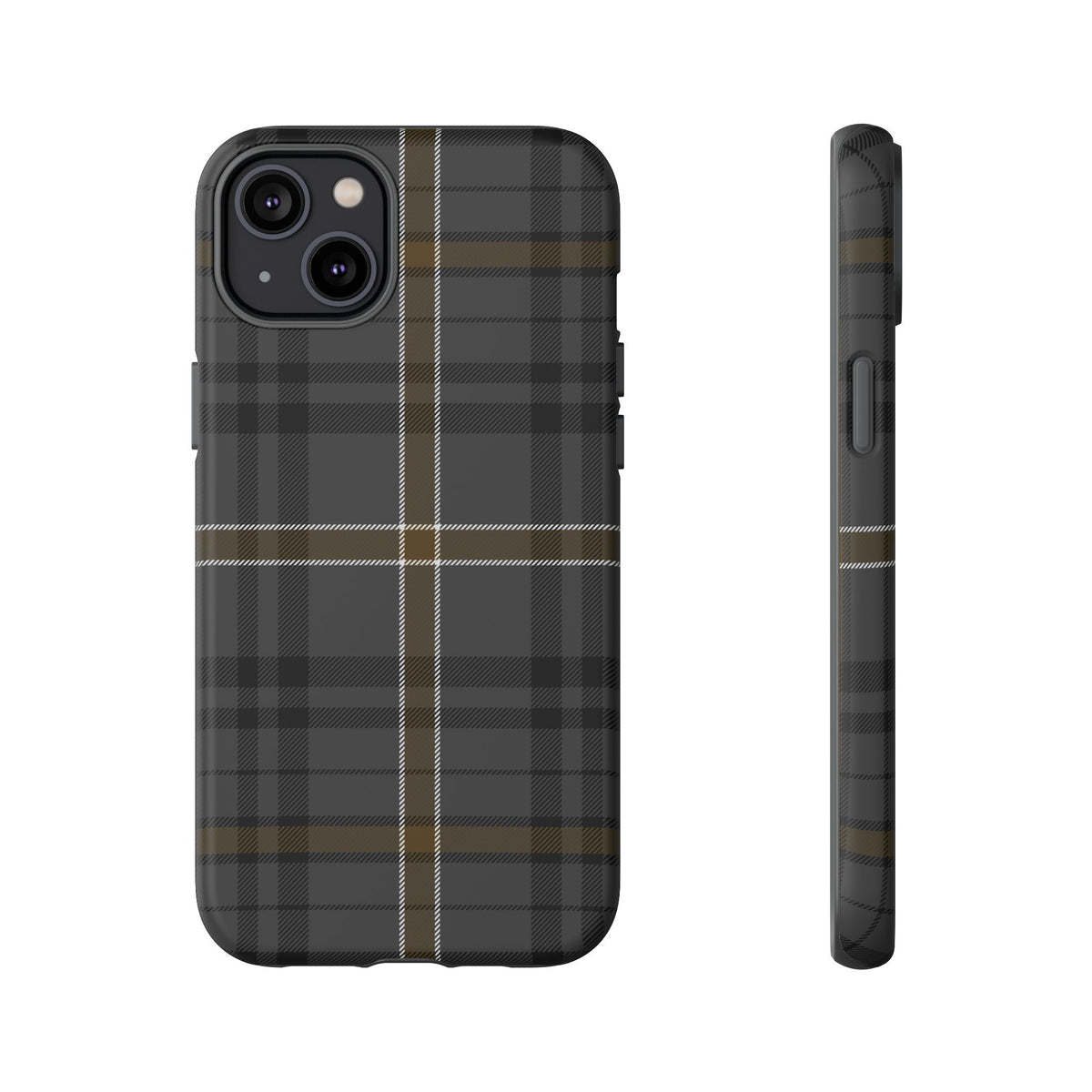 Bute Heather Weathered Tartan iPhone Case | Dual-Layer Matt Protective Cover