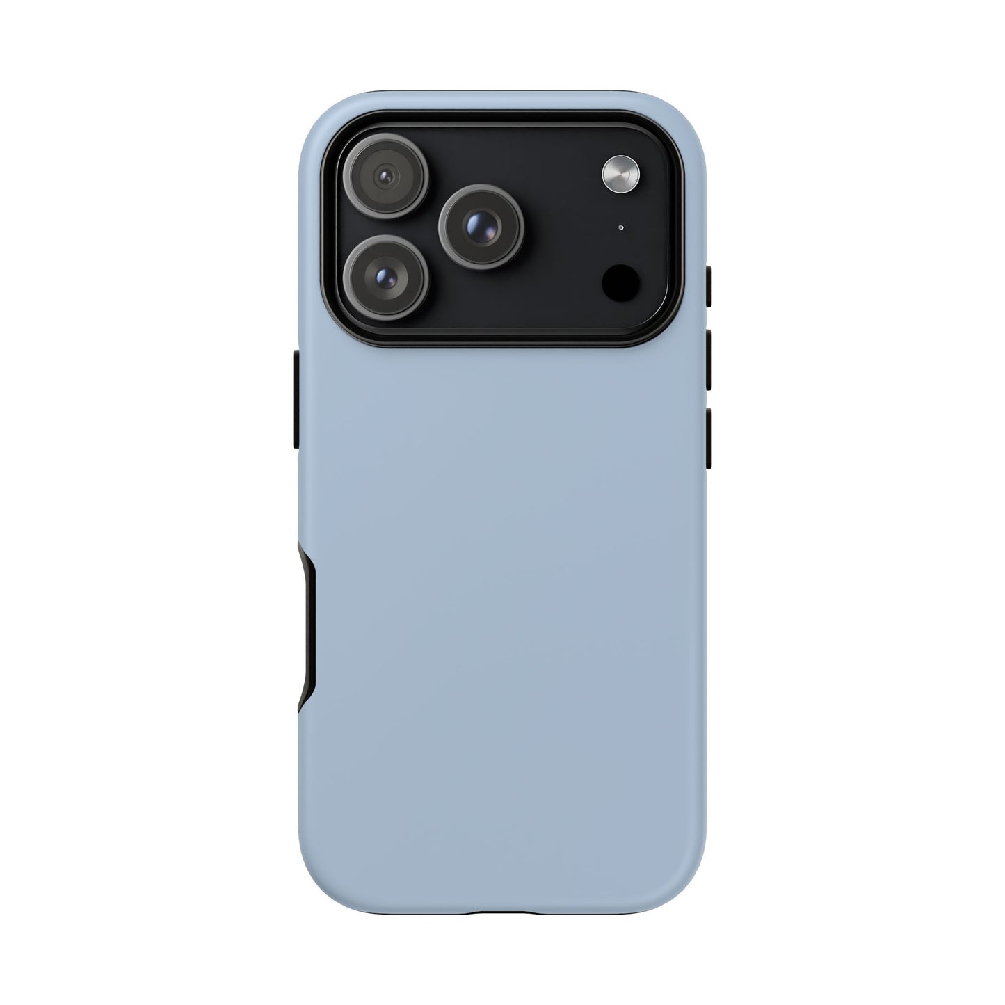 Cloud Blue Minimalist Heritage Check iPhone Case | Luxury Protective Phone Cover