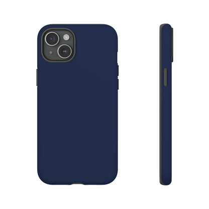Navy Blue Sharp Tailored Heritage Check iPhone Case | Luxury Protective Phone Cover