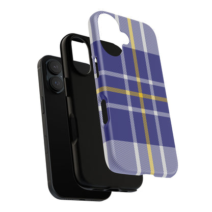 MacPherson Dress Blue Tartan iPhone Case | Luxury Protective Phone Cover