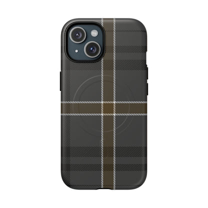 Bute Heather Weathered Tartan MagSafe® iPhone Case | Luxury Magnetic Phone Cover