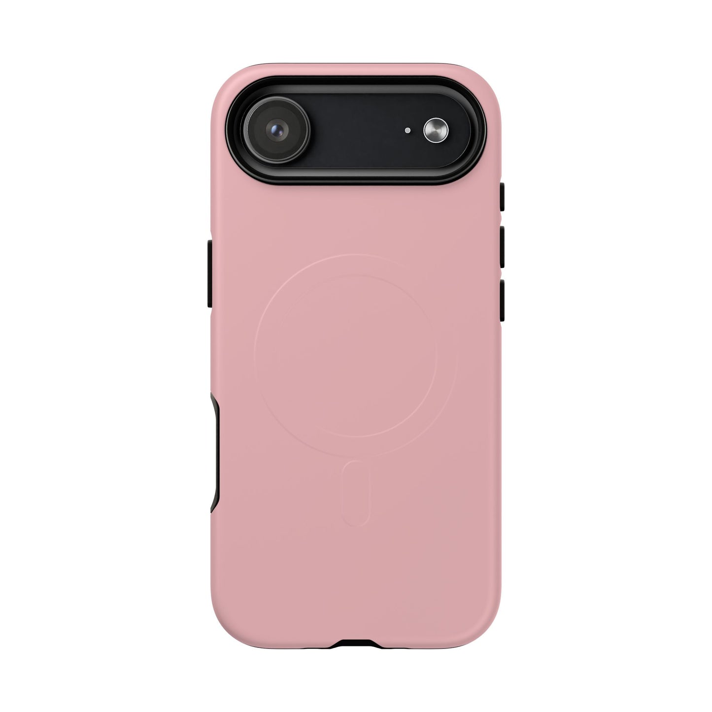 Blush Pink Minimalist Heritage Check MagSafe® iPhone Case | Luxury Magnetic Phone Cover