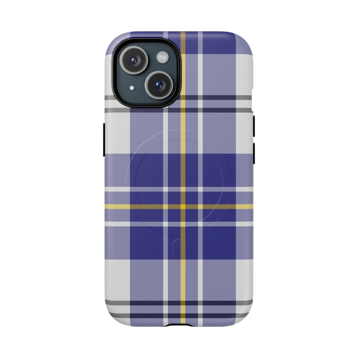 MacPherson Dress Blue Tartan MagSafe® iPhone Case | Dual-Layer Magnetic Protective Cover