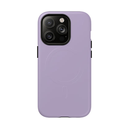 Lavender Minimalist Heritage Check MagSafe® iPhone Case | Luxury Magnetic Phone Cover