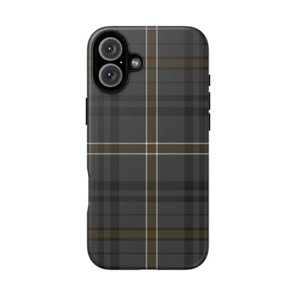 Bute Heather Weathered Tartan iPhone Case | Dual-Layer Matt Protective Cover