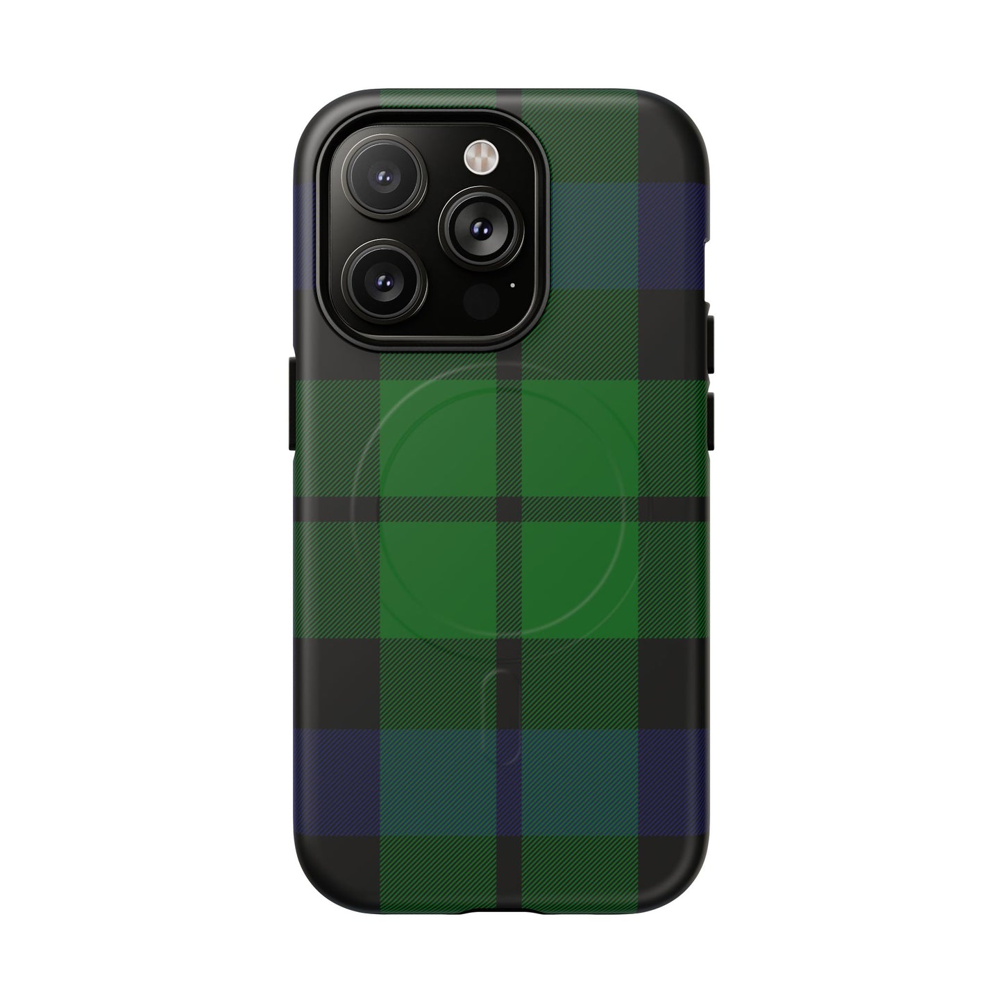 Black Watch Traditional Tartan MagSafe® iPhone Case | Luxury Magnetic Phone Cover