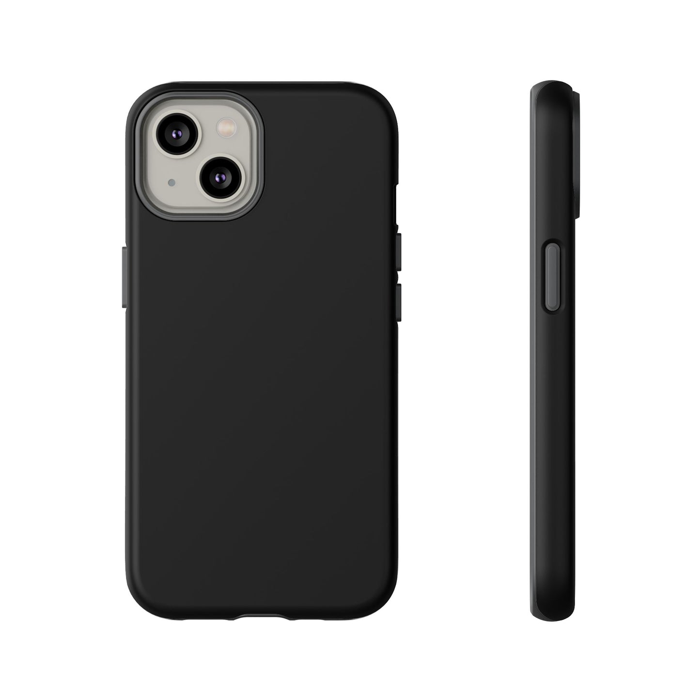 Black Stealth Minimalist Heritage Check iPhone Case | Luxury Protective Phone Cover