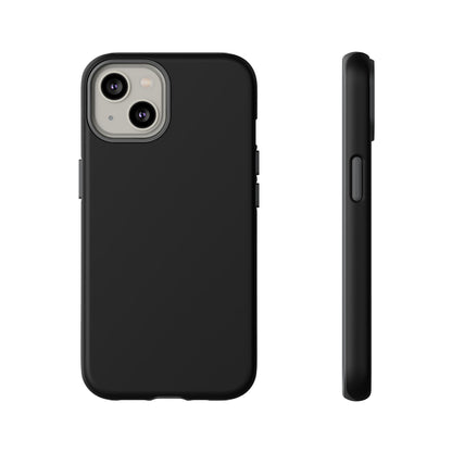 Black Stealth Minimalist Heritage Check iPhone Case | Luxury Protective Phone Cover