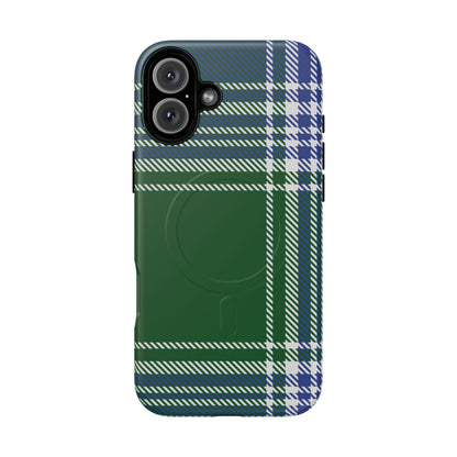 MacDonald Lord of the Isles Minimalist Heritage Check MagSafe® iPhone Case | Luxury Magnetic Phone Cover