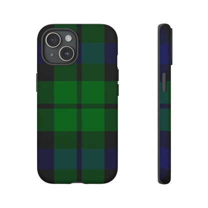 Black Watch Traditional Tartan iPhone Case | Luxury Protective Phone Cover