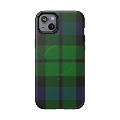 Black Watch Traditional Tartan MagSafe® iPhone Case | Luxury Magnetic Phone Cover