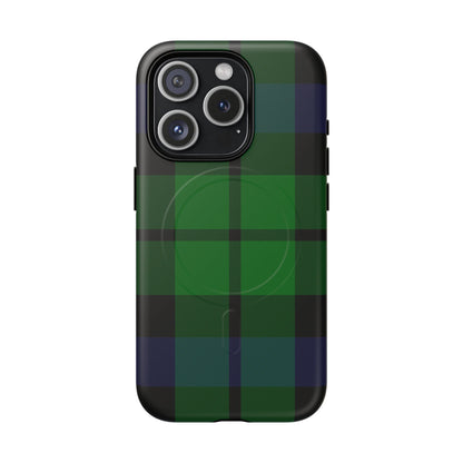 Black Watch Traditional Tartan MagSafe® iPhone Case | Luxury Magnetic Phone Cover
