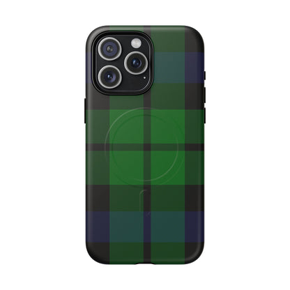 Black Watch Traditional Tartan MagSafe® iPhone Case | Luxury Magnetic Phone Cover