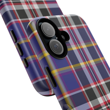 Queen Mary RMS Maritime Tartan iPhone Case | Dual-Layer Matt Protective Cover