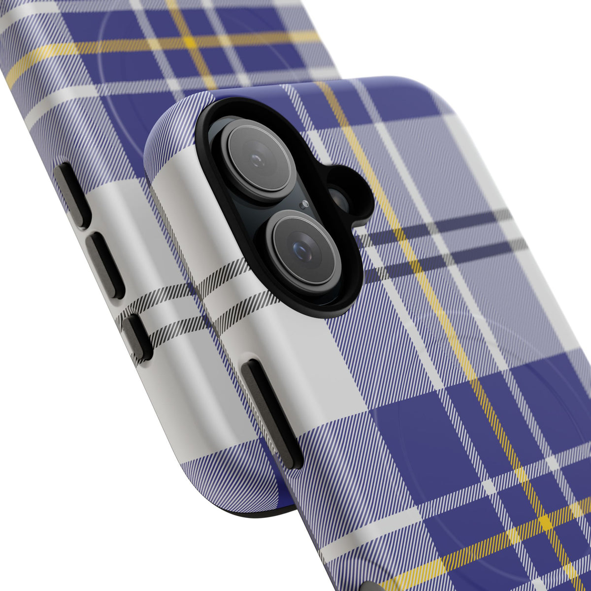 MacPherson Dress Blue Tartan MagSafe® iPhone Case | Dual-Layer Magnetic Protective Cover