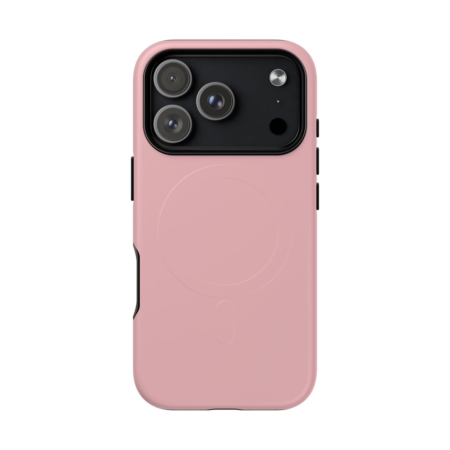 Blush Pink Minimalist Heritage Check MagSafe® iPhone Case | Luxury Magnetic Phone Cover