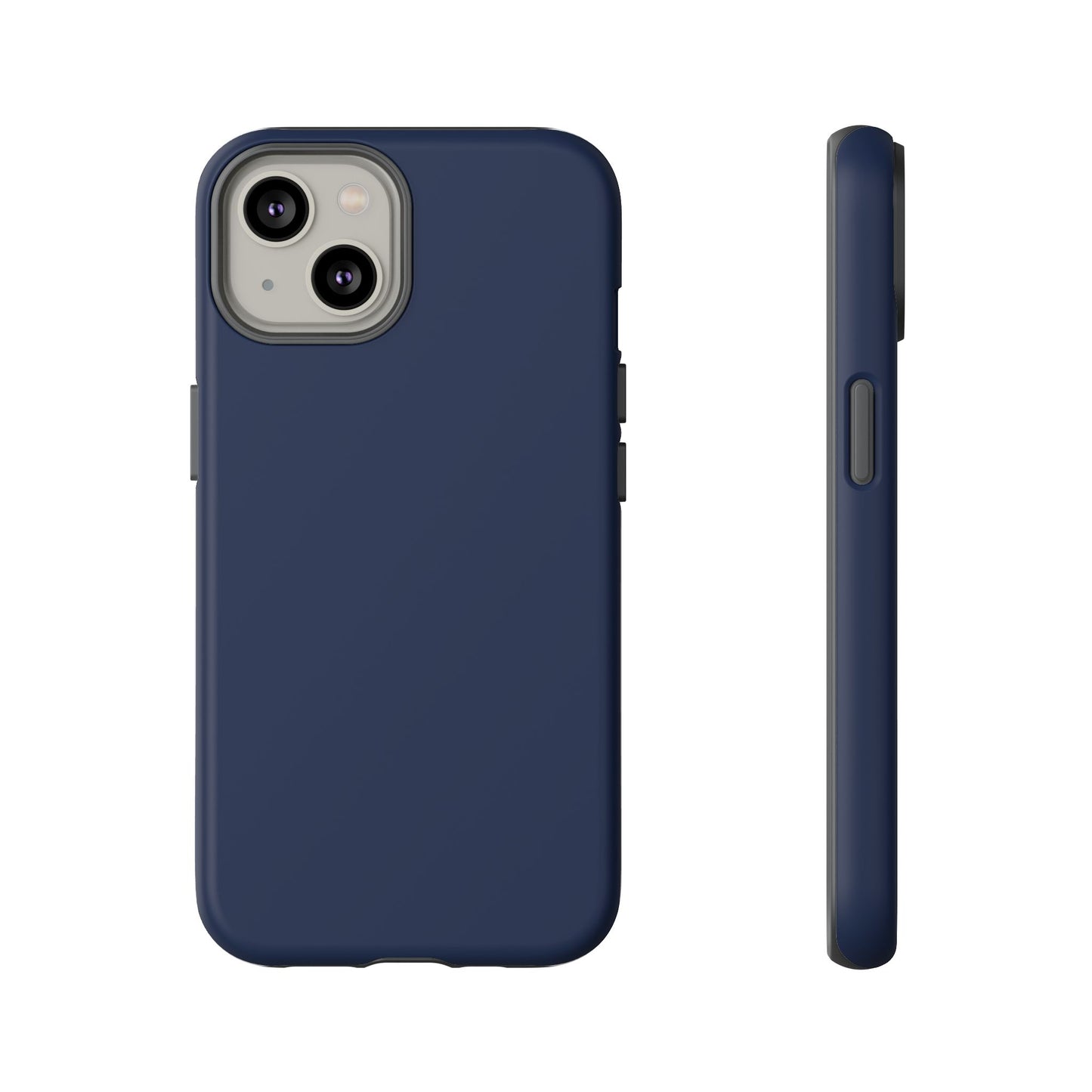 Navy Blue Sharp Tailored Heritage Check iPhone Case | Luxury Protective Phone Cover