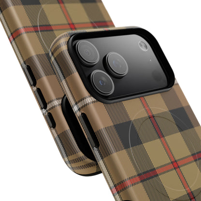 MacKenzie Hunting (Brown) Traditional Tartan MagSafe® iPhone Case | Dual-Layer Magnetic Protective Cover