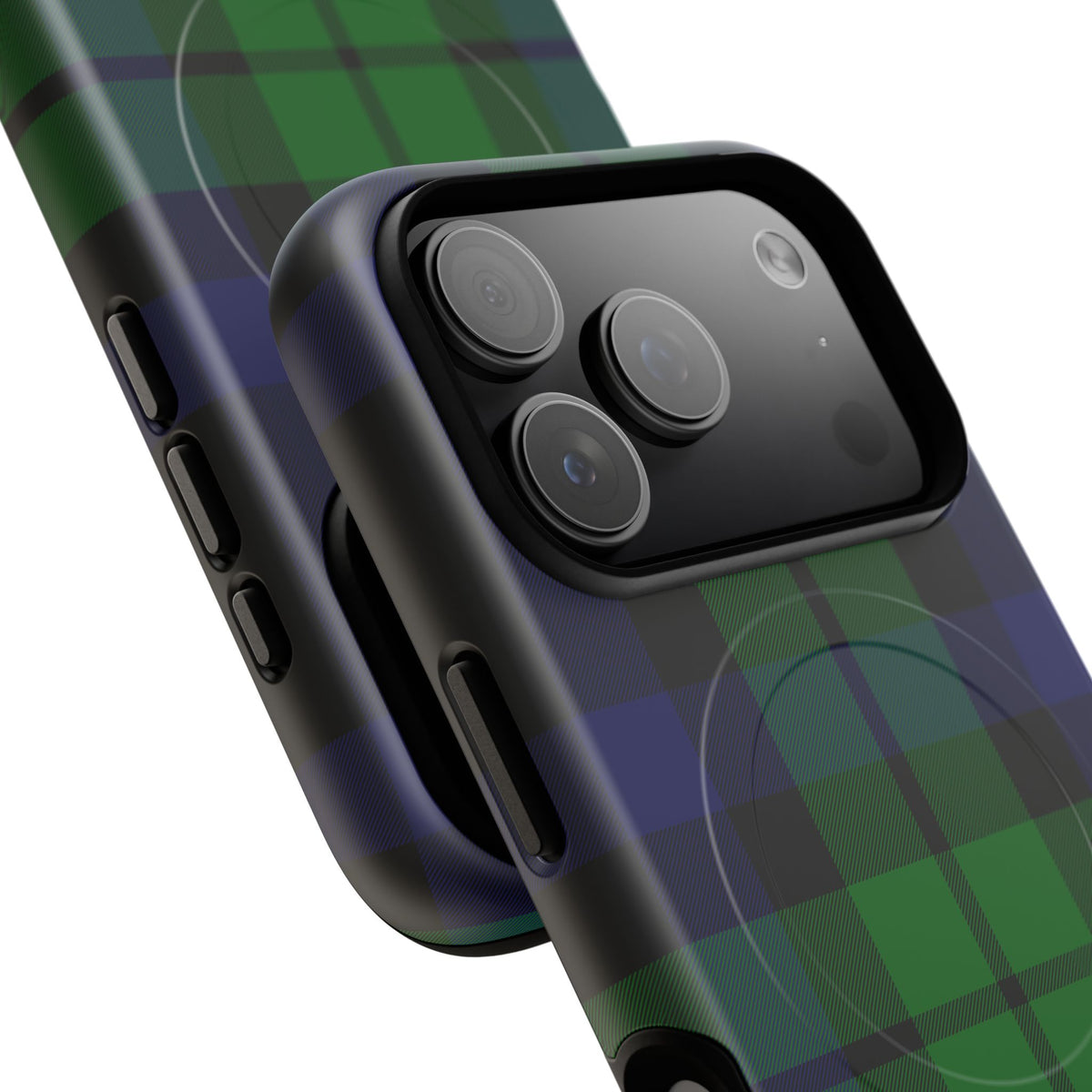 Black Watch Traditional Tartan MagSafe® iPhone Case | Dual-Layer Magnetic Protective Cover