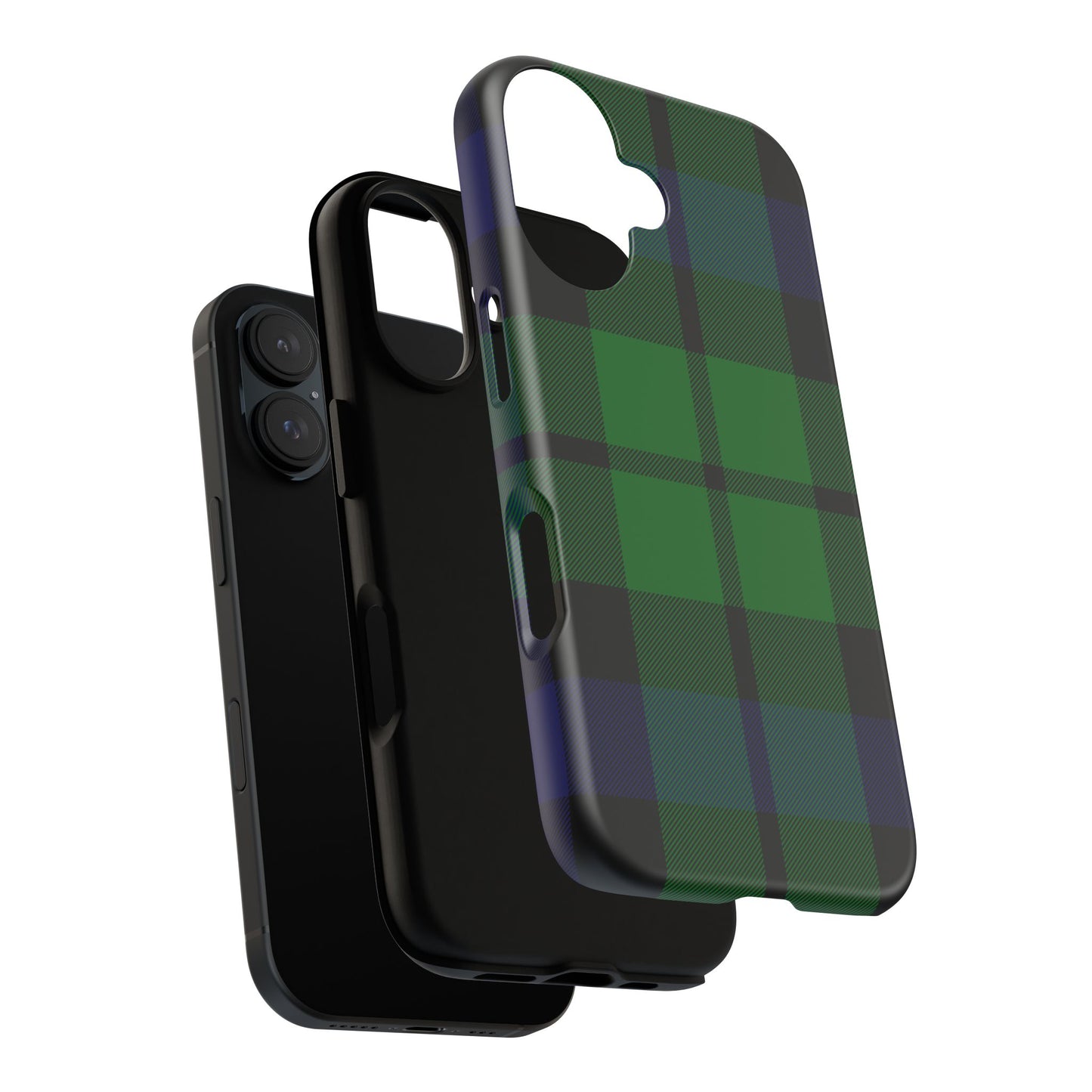 Black Watch Traditional Tartan iPhone Case | Luxury Protective Phone Cover