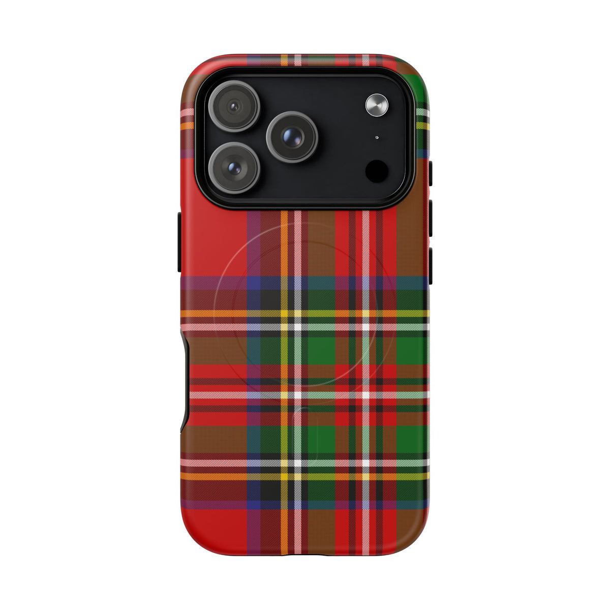 Royal Stewart Heritage Tartan MagSafe® iPhone Case | Dual-Layer Magnetic Protective Cover