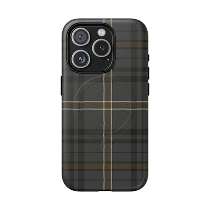 Bute Heather Weathered Tartan MagSafe® iPhone Case | Dual-Layer Magnetic Protective Cover
