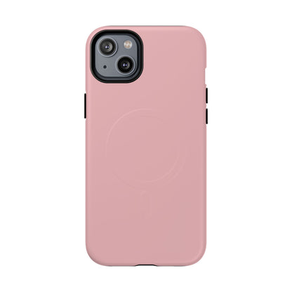 Blush Pink Minimalist Heritage Check MagSafe® iPhone Case | Luxury Magnetic Phone Cover