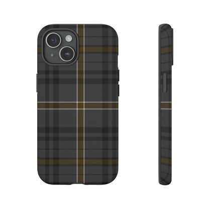 Bute Heather Weathered Tartan iPhone Case | Dual-Layer Matt Protective Cover