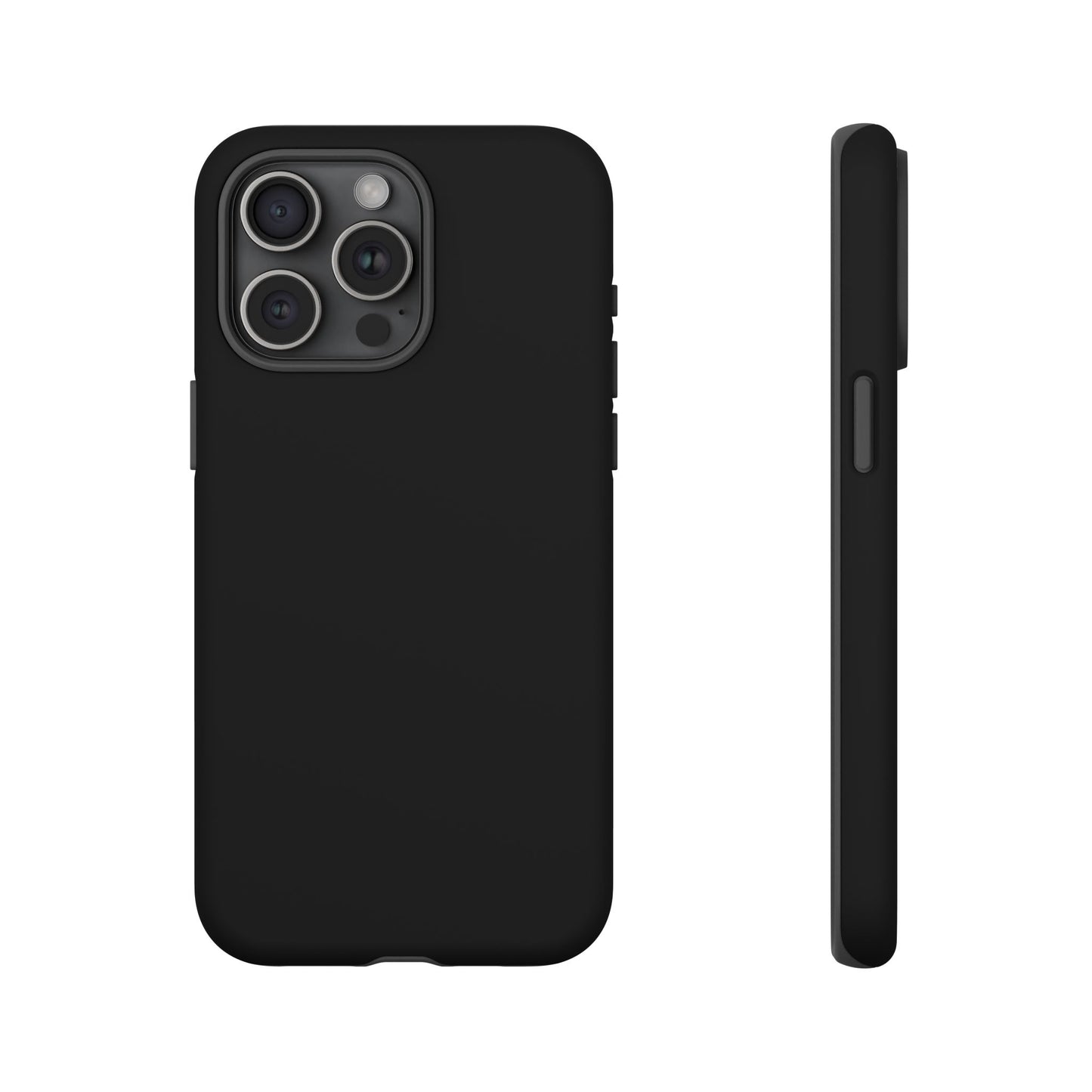 Black Stealth Minimalist Heritage Check iPhone Case | Luxury Protective Phone Cover