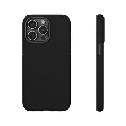 Black Stealth Minimalist Heritage Check iPhone Case | Luxury Protective Phone Cover